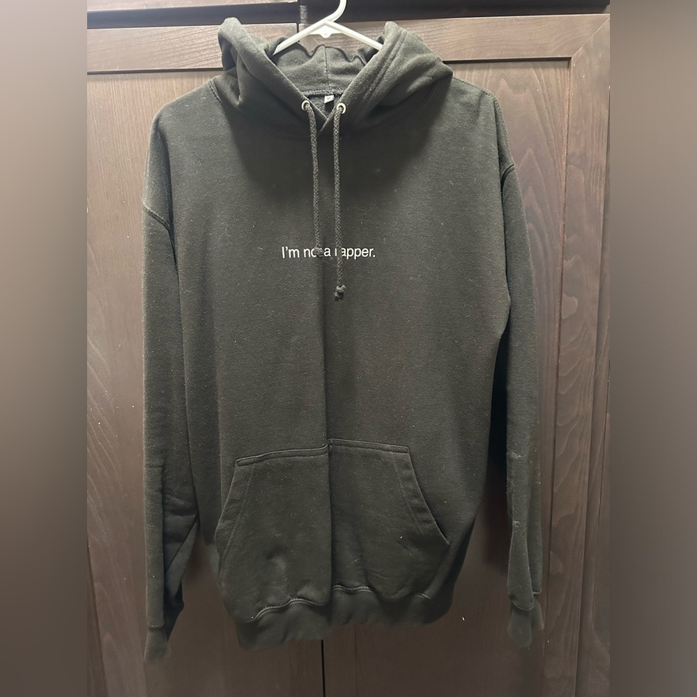 “I’m not a rapper” Black Hoodie